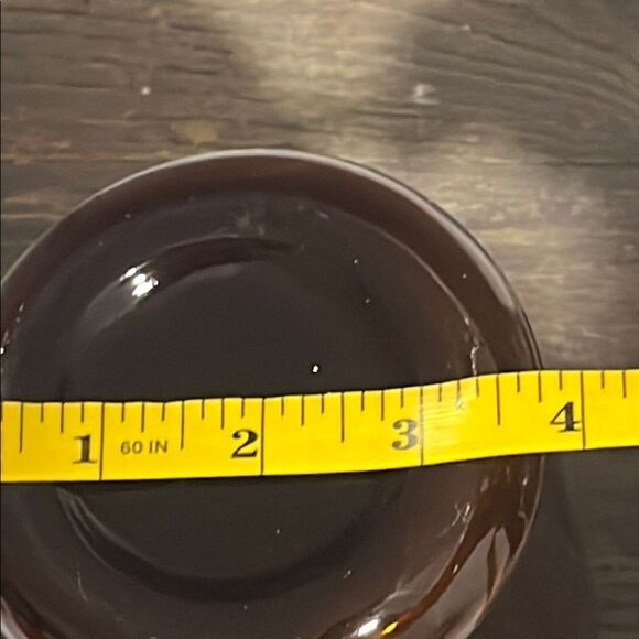 Vintage Amber Apothecary Jar / Glass Vase #2347 - Picture 6 of 6